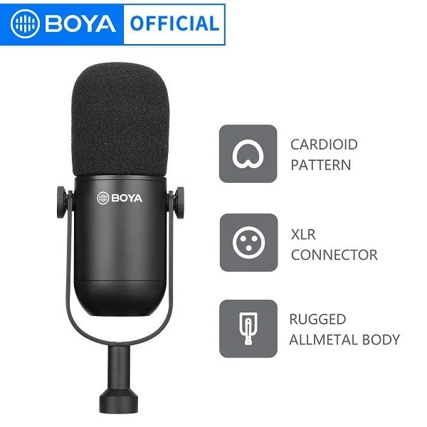 BOYA BY-DM500 Dynamic XLR Microphone - 2