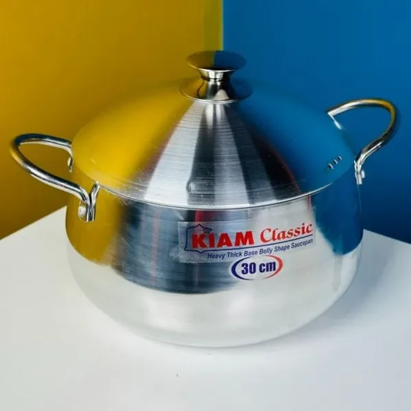 KIAM Classic Belly Shape Saucepan — Size Pending 26cm - Original in Bangladesh