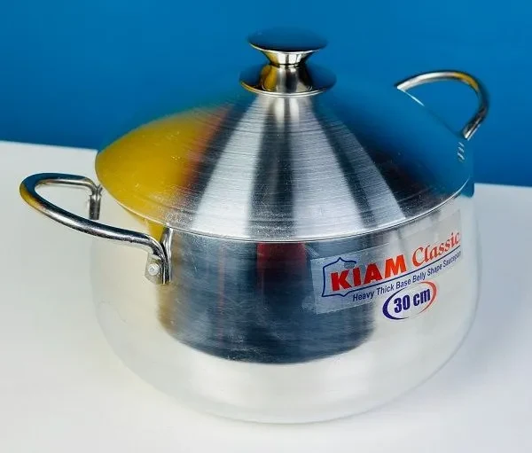 KIAM Classic Belly Shape Saucepan — Size Pending 26cm - 2