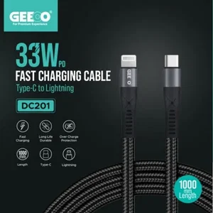 GEEOO DC201 USB-C to Lightning Cable - Original in Bangladesh