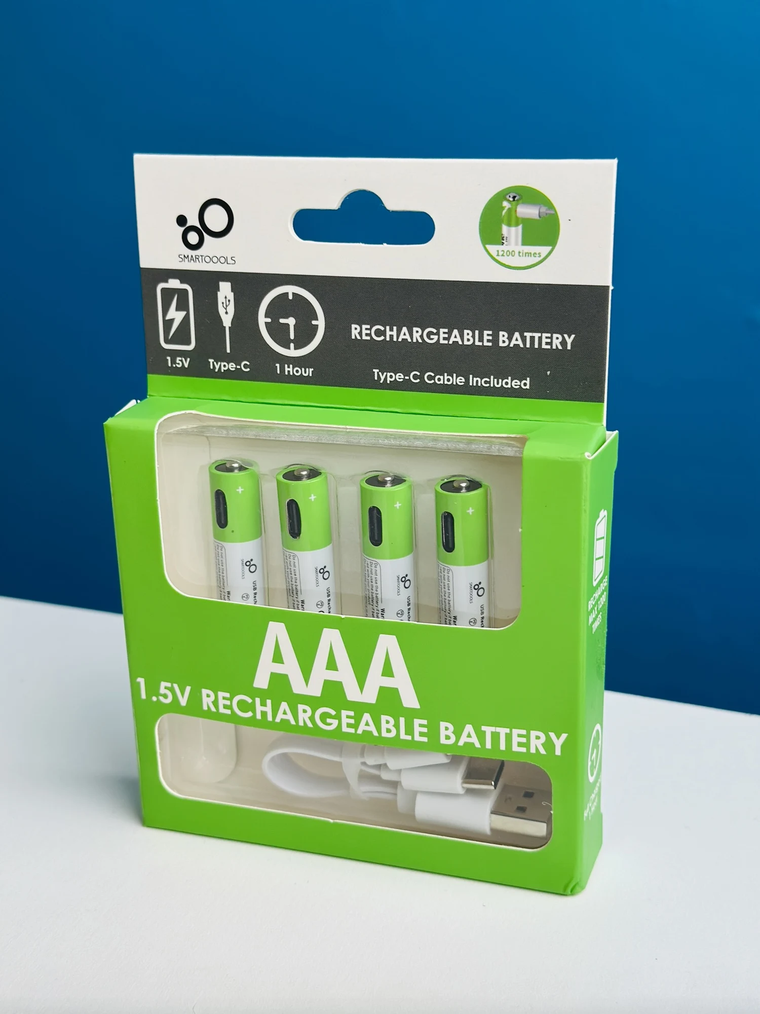 SmarToools RB40 AA USB-C Battery — 4 Pack - 12
