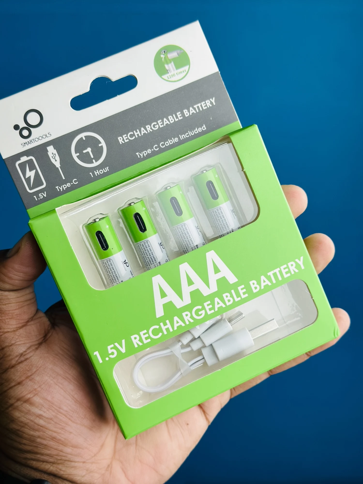 SmarToools RB40 AA USB-C Battery — 4 Pack - 16