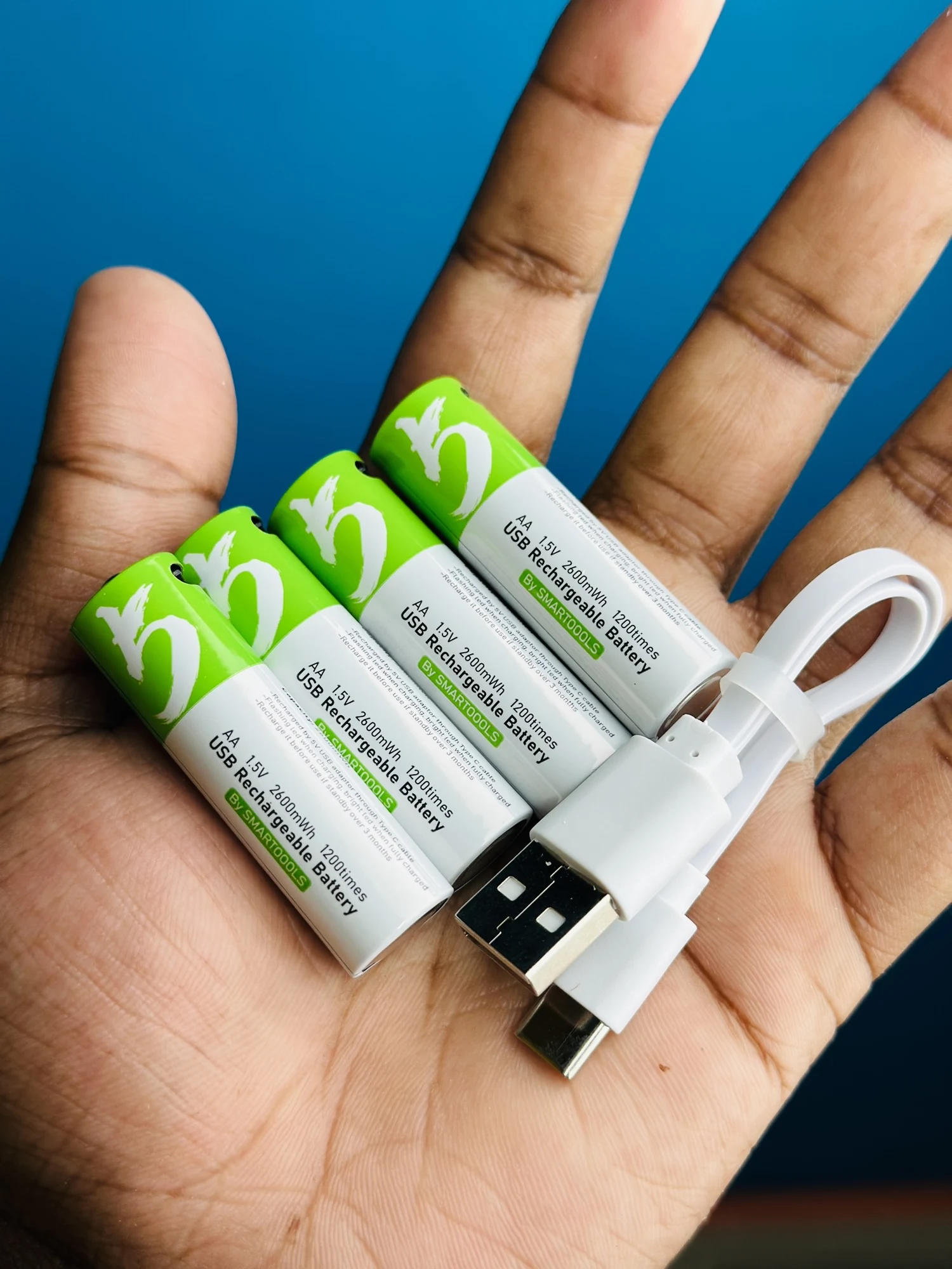 SmarToools RB40 AA USB-C Battery — 4 Pack - 44