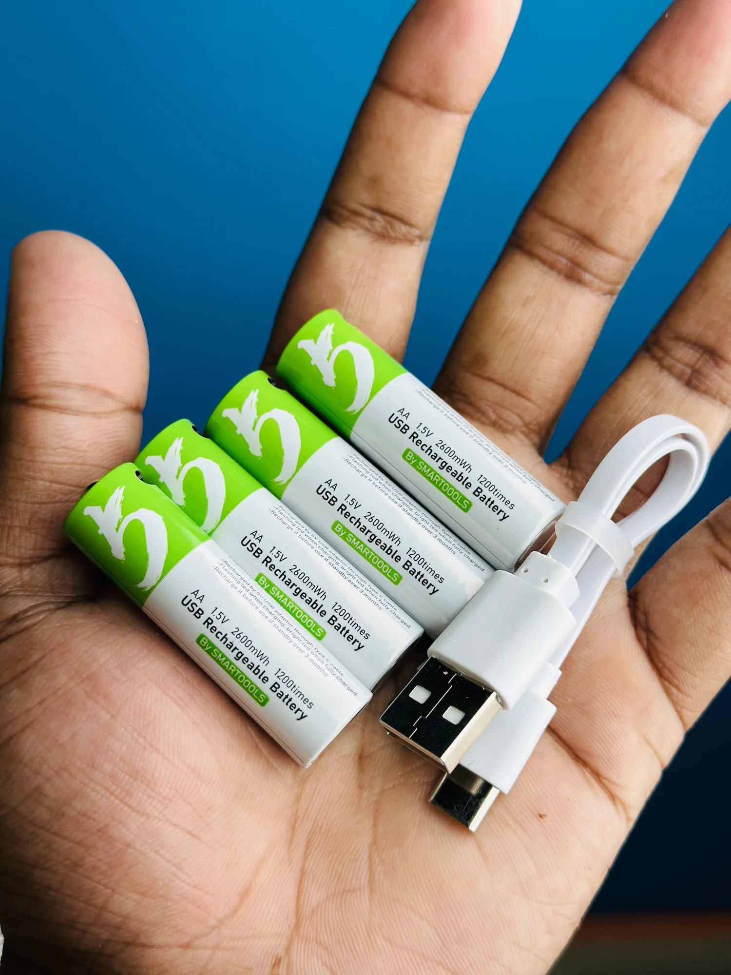SmarToools RB40 AA USB-C Battery — 4 Pack - 45
