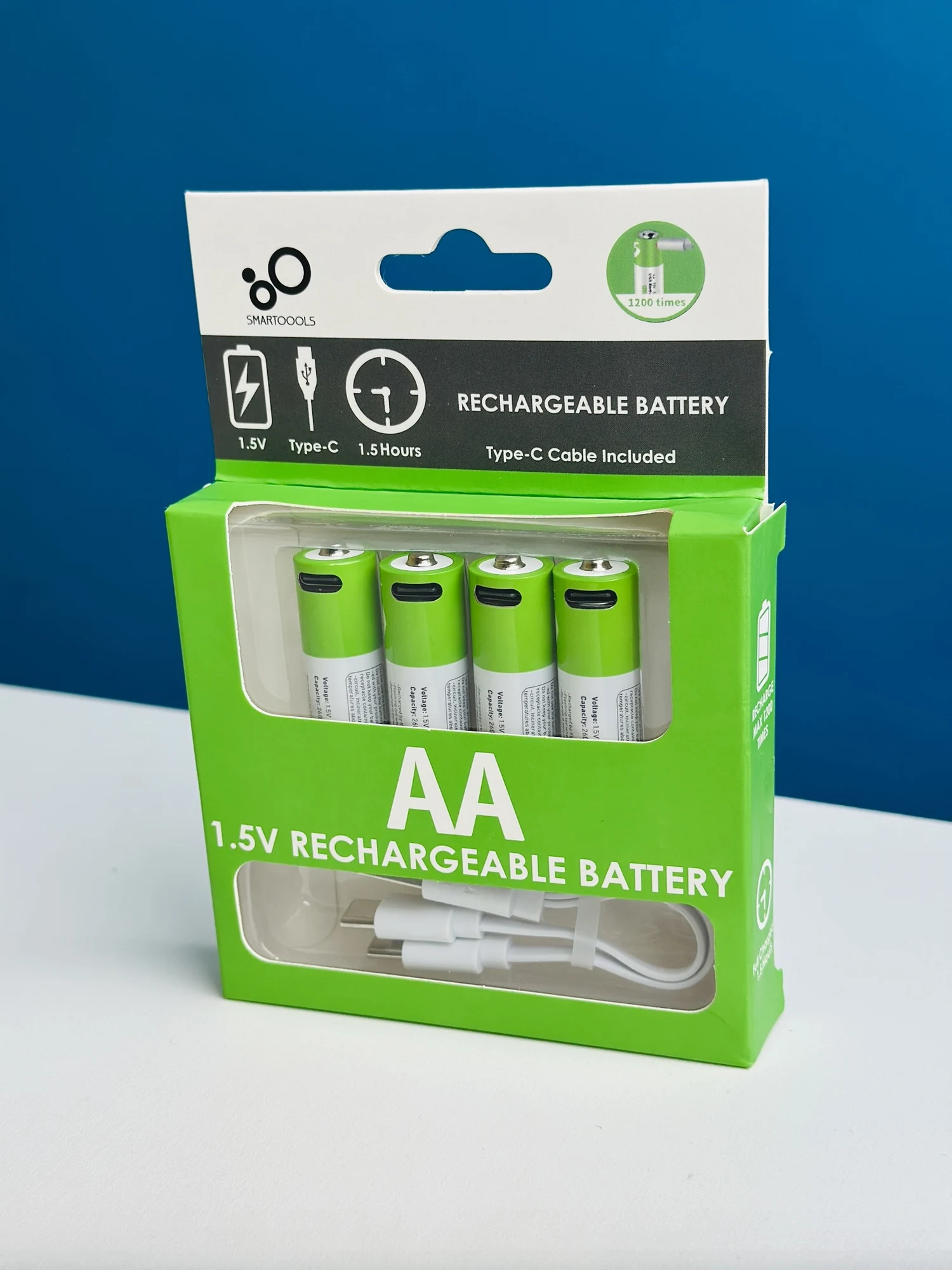 SmarToools RB40 AA USB-C Battery — 4 Pack - 47