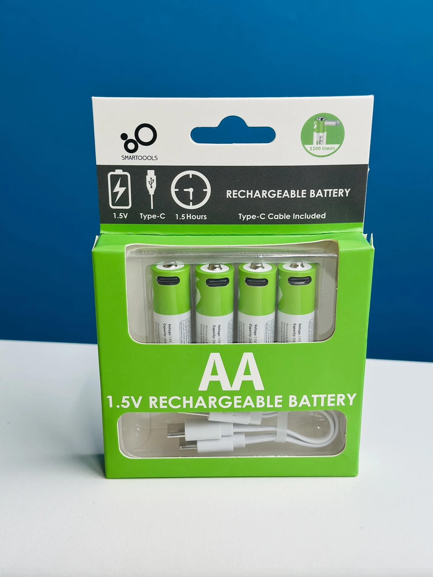SmarToools RB40 AA USB-C Battery — 4 Pack - 49