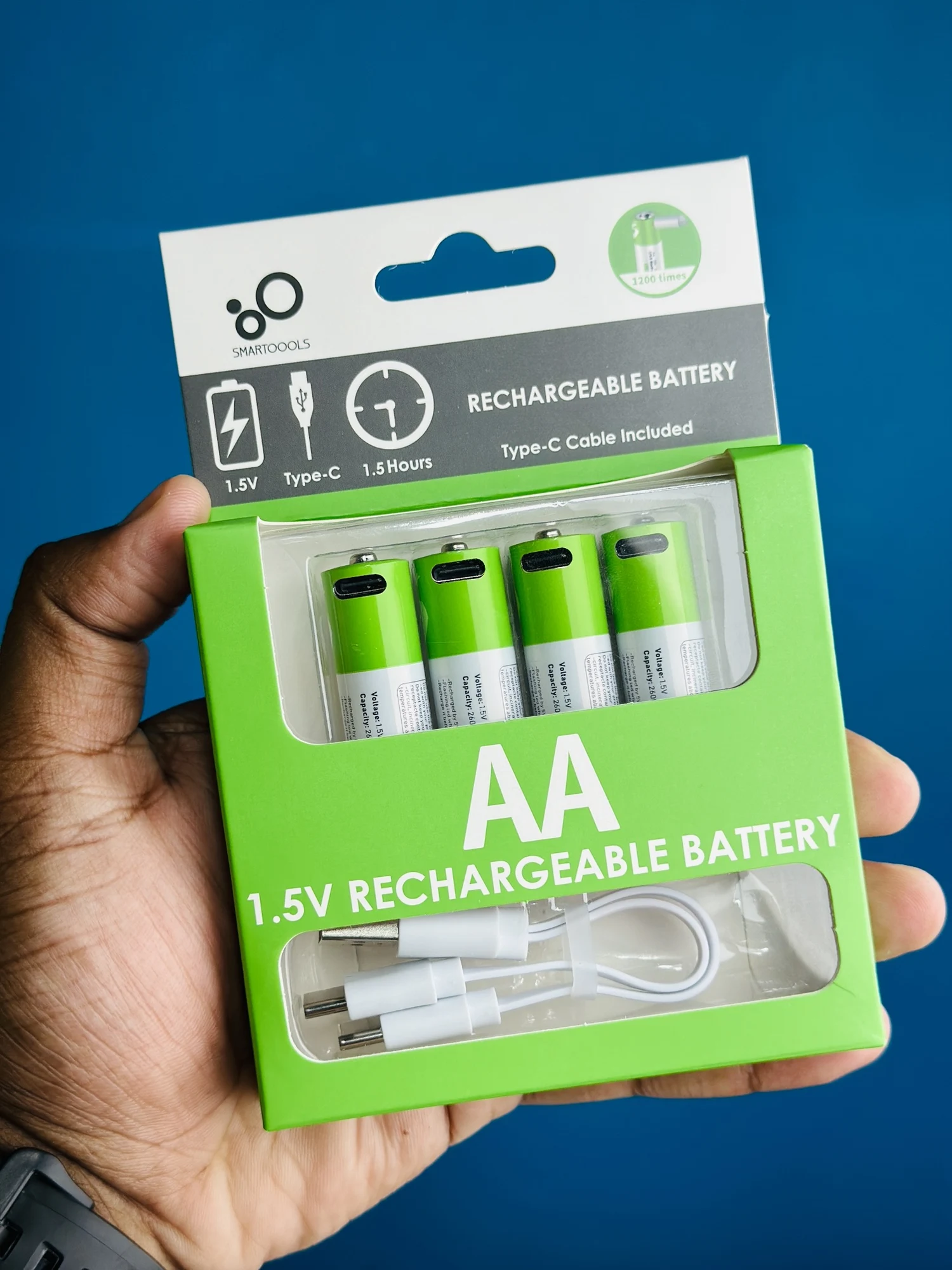 SmarToools RB40 AA USB-C Battery — 4 Pack - 54