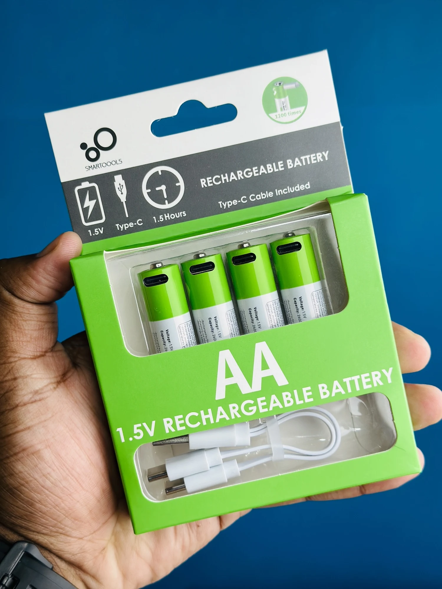 SmarToools RB40 AA USB-C Battery — 4 Pack - 55