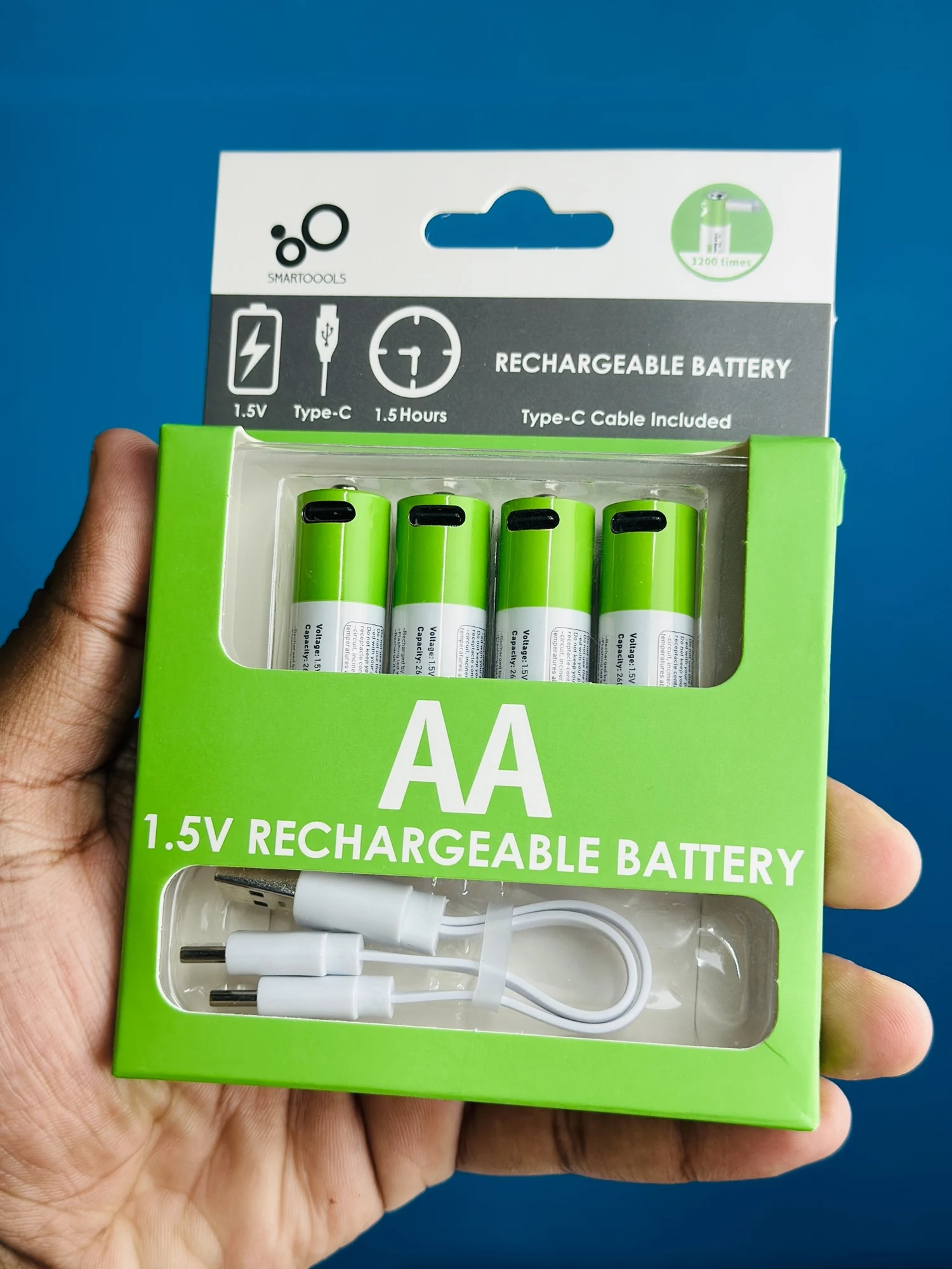 SmarToools RB40 AA USB-C Battery — 4 Pack - 56