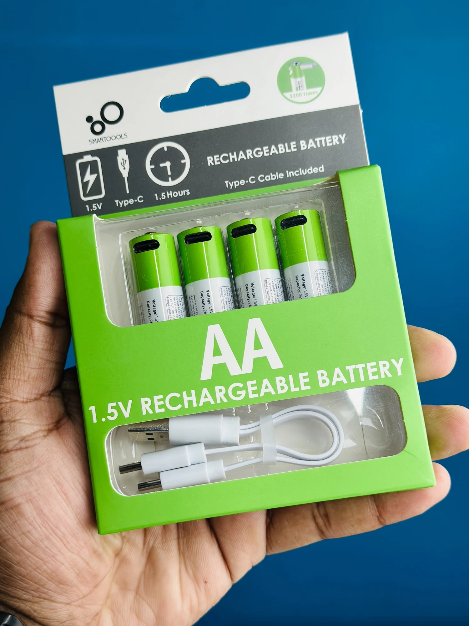 SmarToools RB40 AA USB-C Battery — 4 Pack - 57