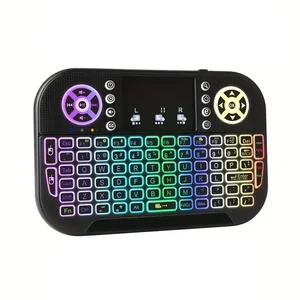 GearUP MK20 2.4GHz + Wireless Dual Mode RGB Backlit Rechargeable Mini Portable Keyboard With Touchpad - Original in Bangladesh