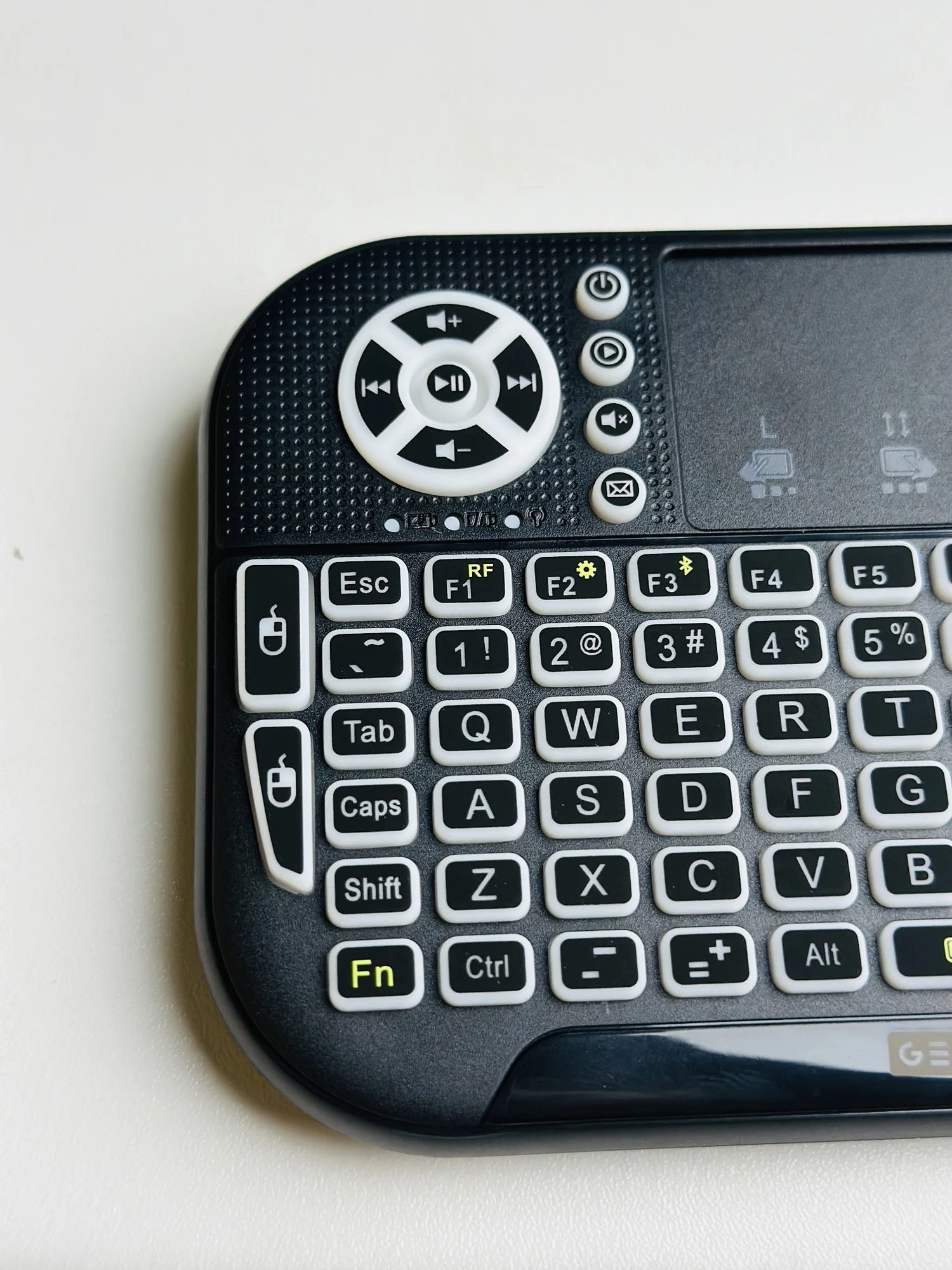 GearUP MK20 2.4GHz + Wireless Dual Mode RGB Backlit Rechargeable Mini Portable Keyboard With Touchpad - 10