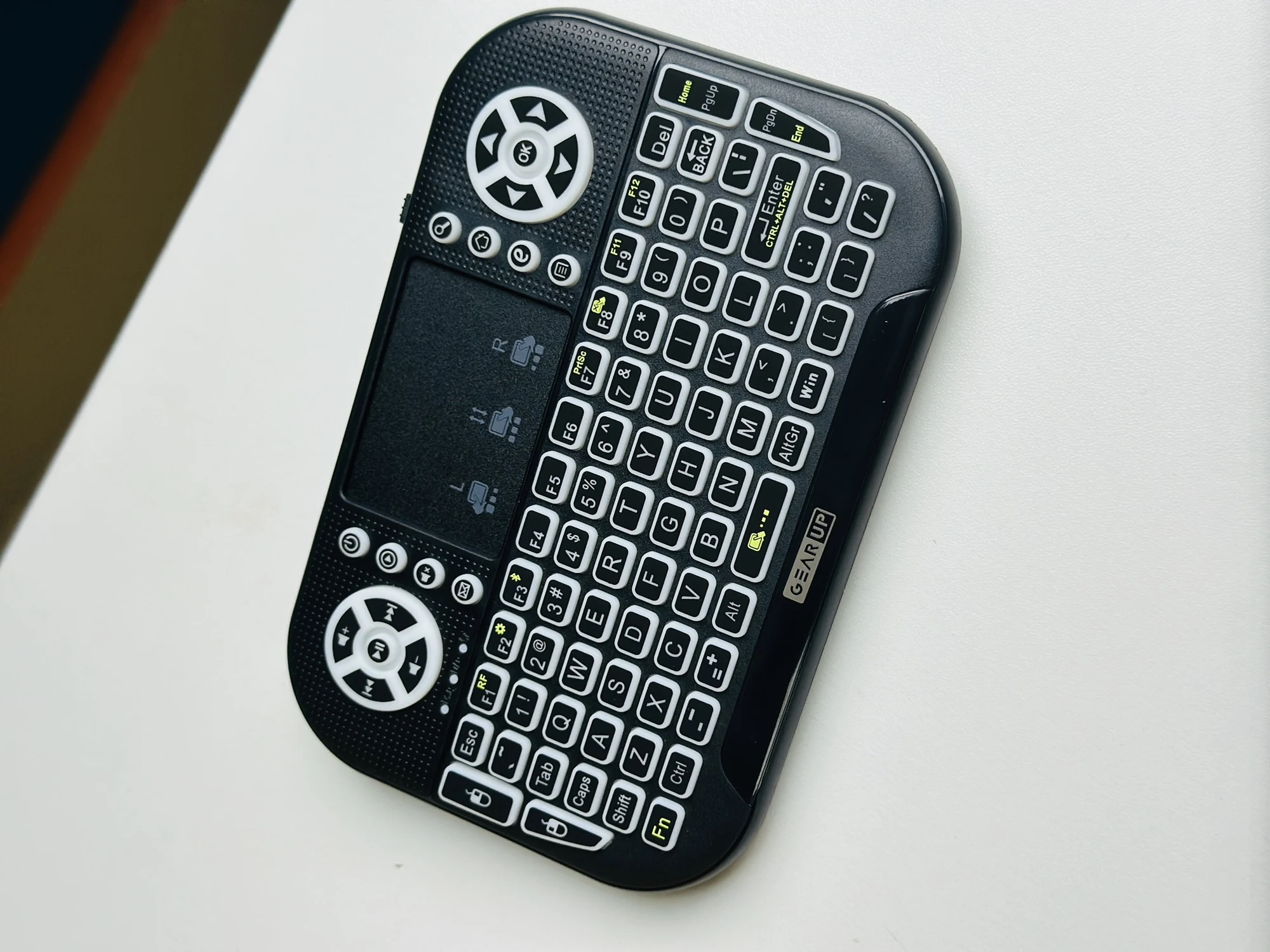 GearUP MK20 2.4GHz + Wireless Dual Mode RGB Backlit Rechargeable Mini Portable Keyboard With Touchpad - 13