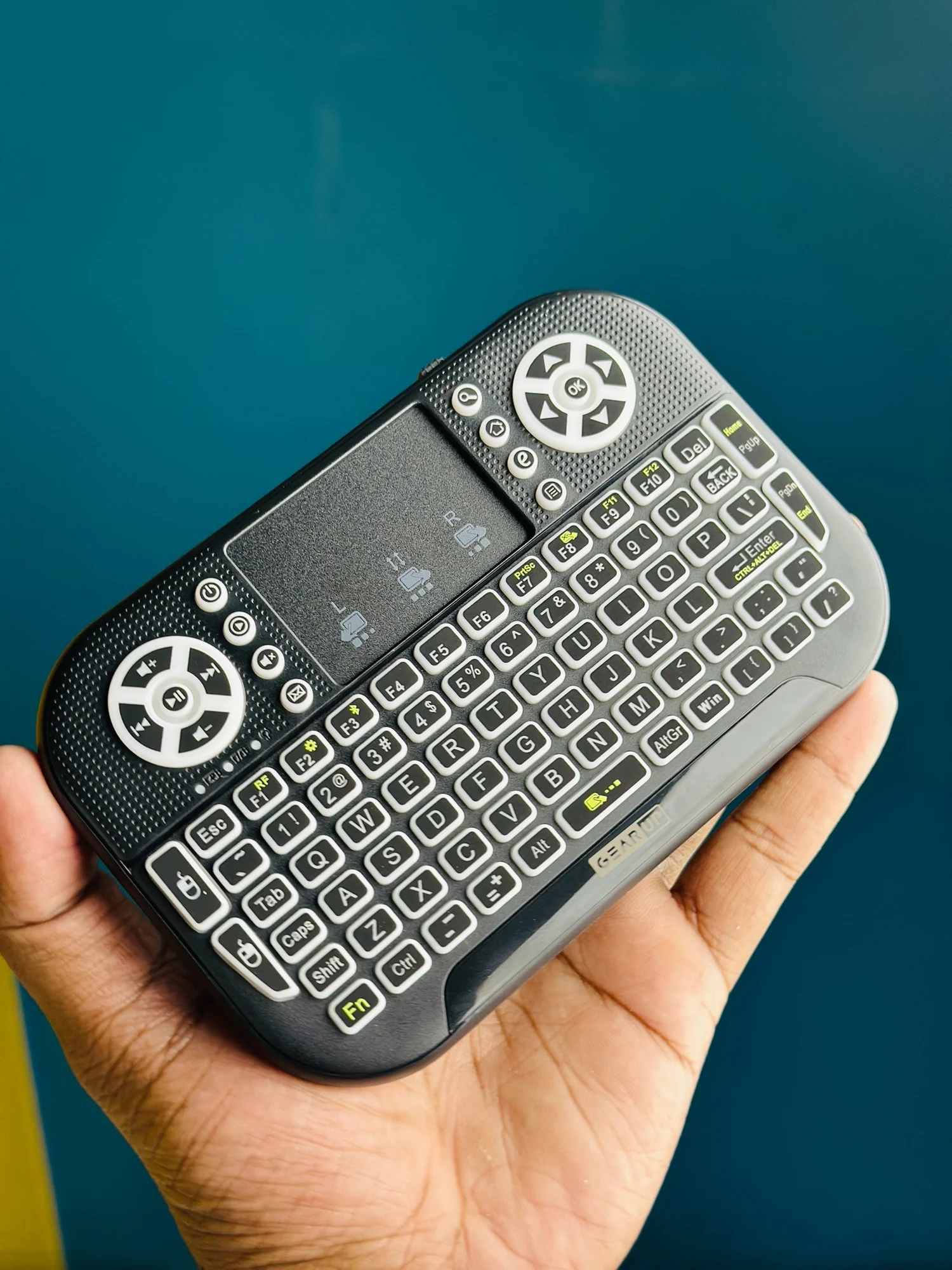 GearUP MK20 2.4GHz + Wireless Dual Mode RGB Backlit Rechargeable Mini Portable Keyboard With Touchpad - 30