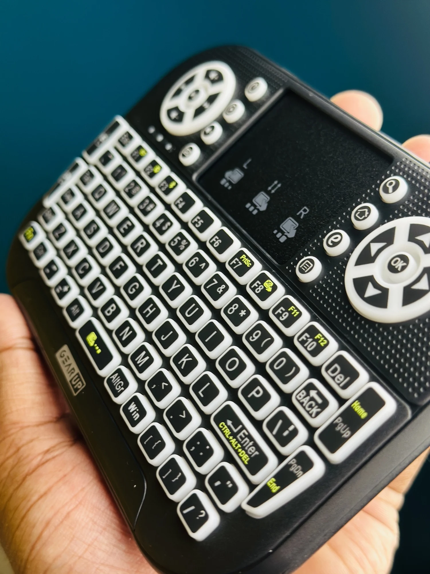 GearUP MK20 2.4GHz + Wireless Dual Mode RGB Backlit Rechargeable Mini Portable Keyboard With Touchpad - 6