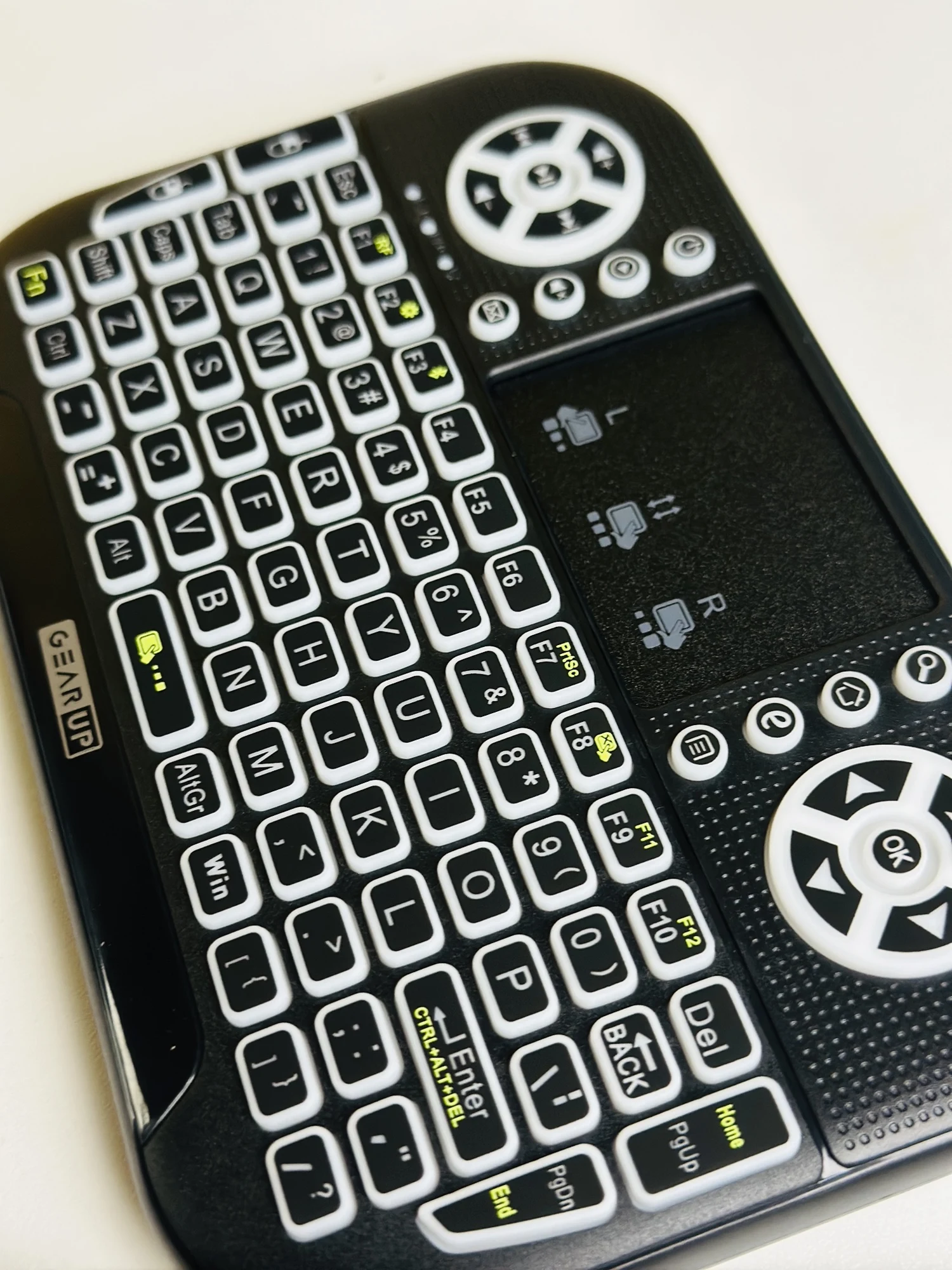 GearUP MK20 2.4GHz + Wireless Dual Mode RGB Backlit Rechargeable Mini Portable Keyboard With Touchpad - 8