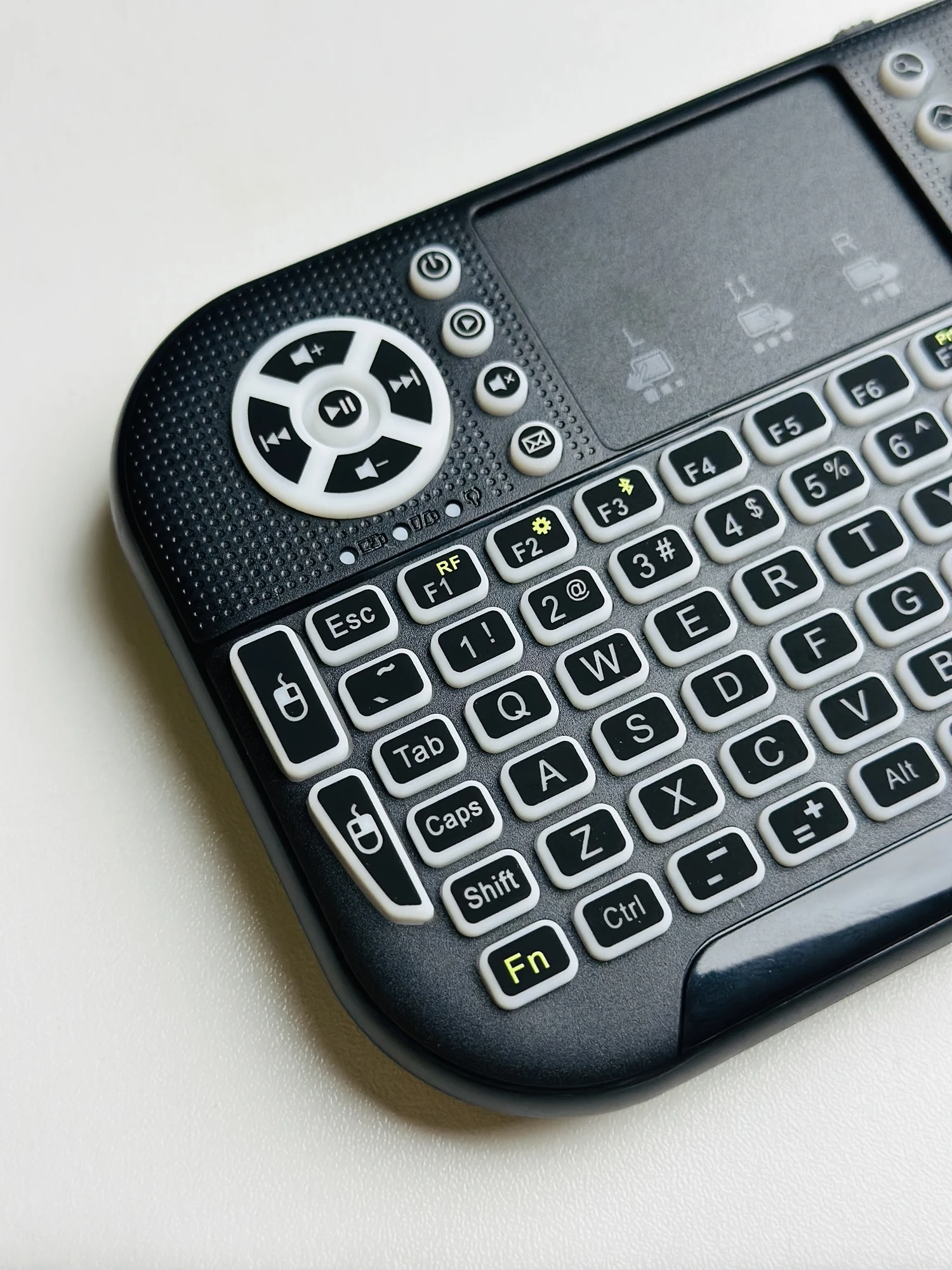 GearUP MK20 2.4GHz + Wireless Dual Mode RGB Backlit Rechargeable Mini Portable Keyboard With Touchpad - 9