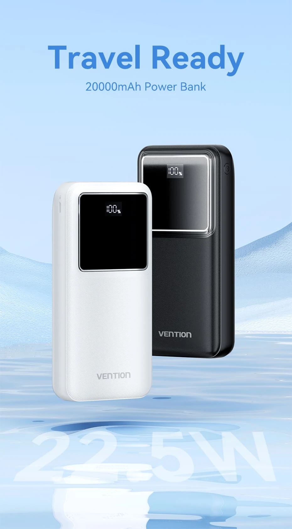 Vention FHLB0 20000mAh Black Power Bank - 5