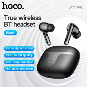Hoco EQ10 Plus ANC Earbuds – Black - Original in Bangladesh