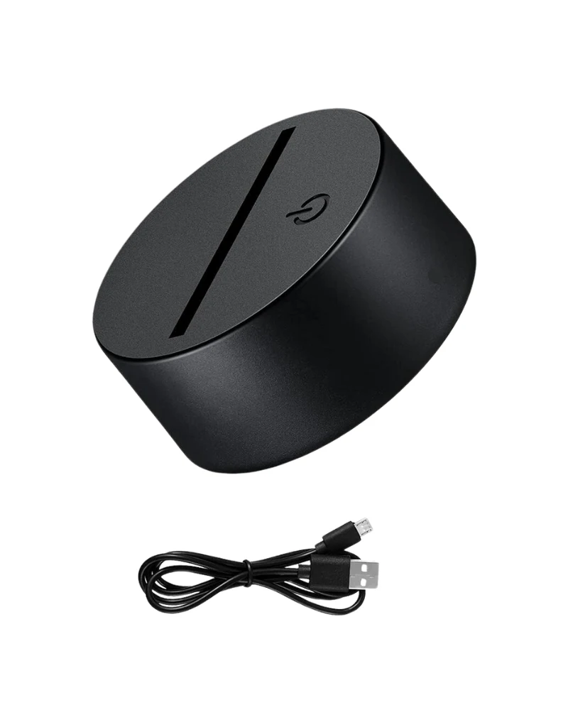 GearUP Acrylic Night Lamp (Only Base)- Black - Original in Bangladesh
