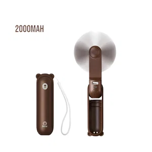 JISULIFE F8 Hand Fan 2000mAh - Brown - Original in Bangladesh