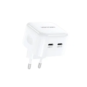 Vention FBPW0-EU 35W Dual USB-C Charger - White - Original in Bangladesh