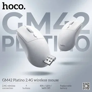 Hoco GM42 Platino 2.4G Wireless Mouse - Original in Bangladesh