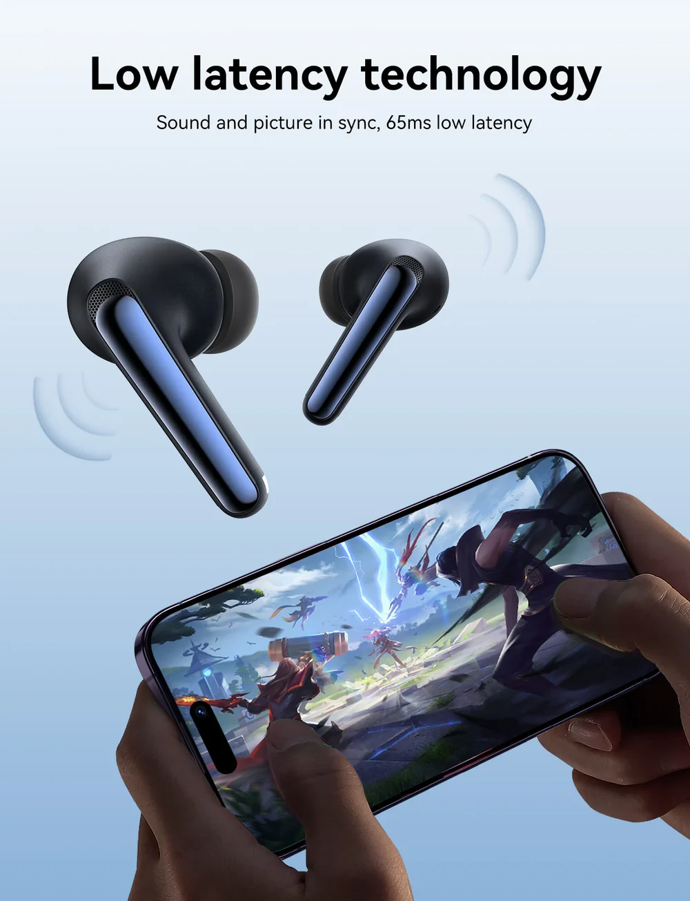 Joyroom JR-FN2 Wireless Earbuds — Black - 3