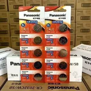 Panasonic CR2032 3V Coin Battery — 5 Pack - Original in Bangladesh